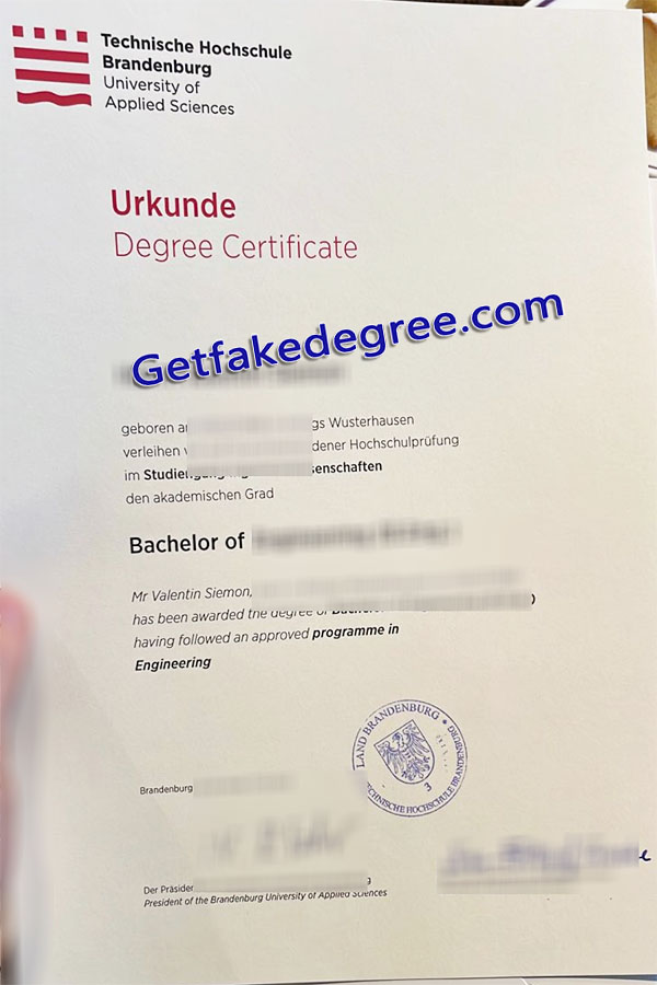 Technischen Hochschule Brandenburg diploma
