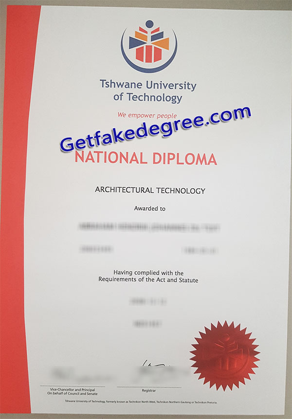 Tshwane University of Technology diploma