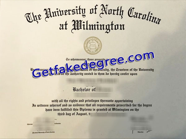 UNCW diploma