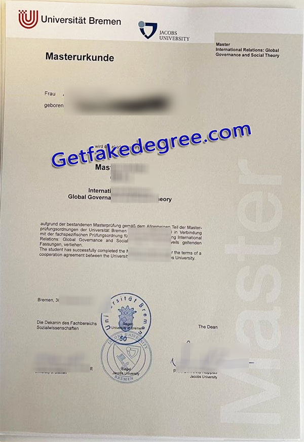 Universität Bremen diploma