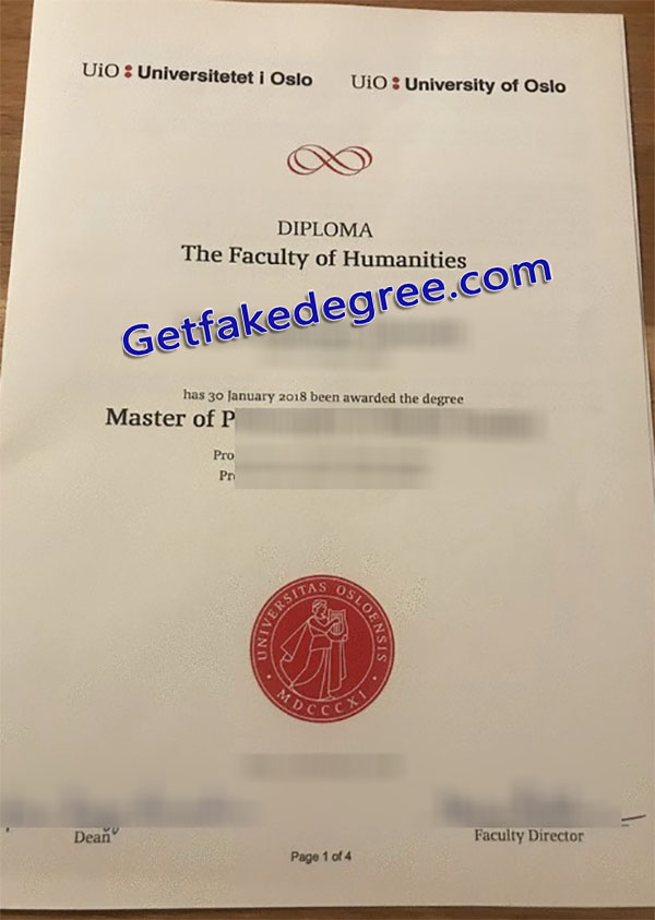 University of Oslo diploma