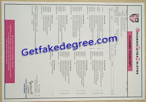 Universiti Putra Malaysia transcript