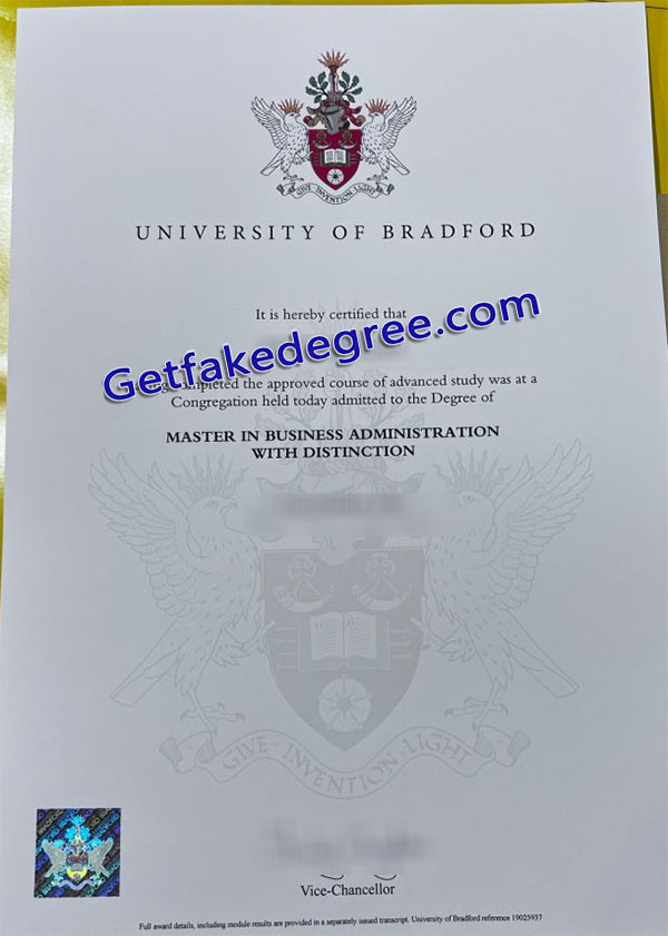 University of Bradford diploma
