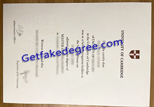 University of Cambridge degree