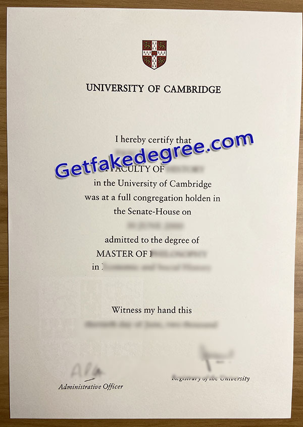 University of Cambridge diploma