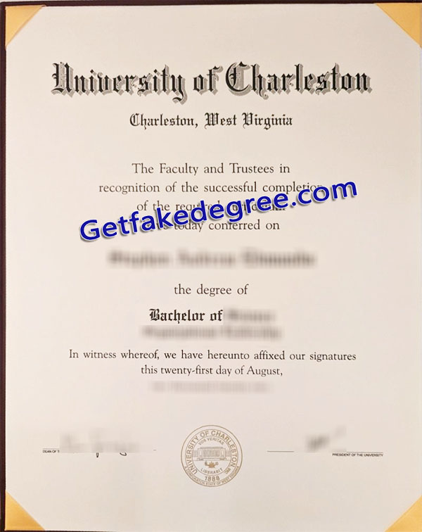 University of Charleston diploma