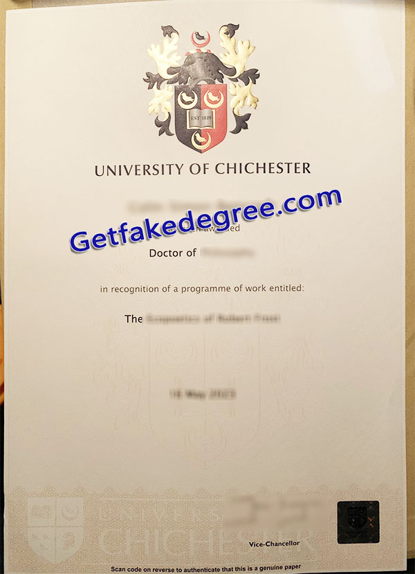 University of Chichester diploma