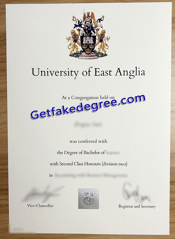 University of East Anglia diploma