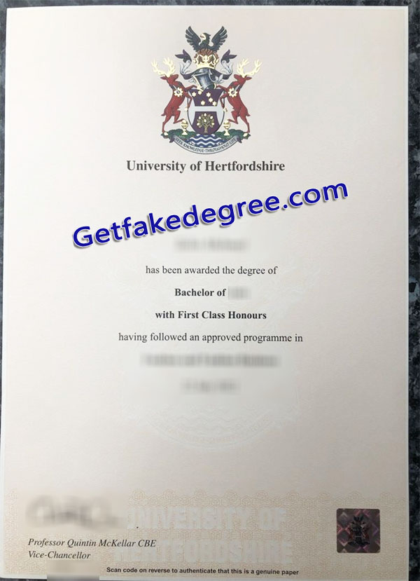 University of Hertfordshire diploma
