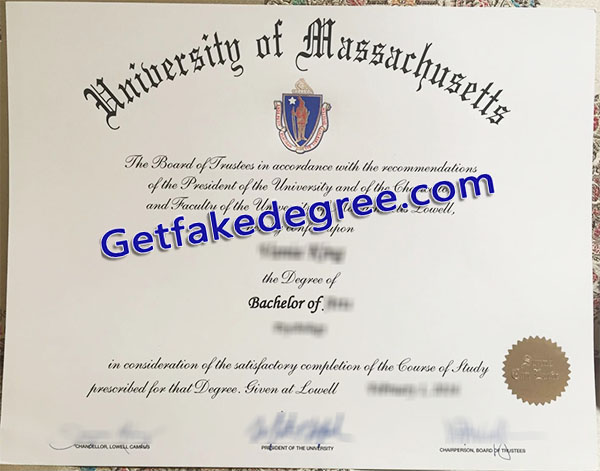 University of Massachusetts diploma