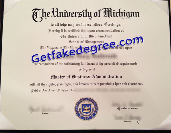 University of Michigan–Flint diploma