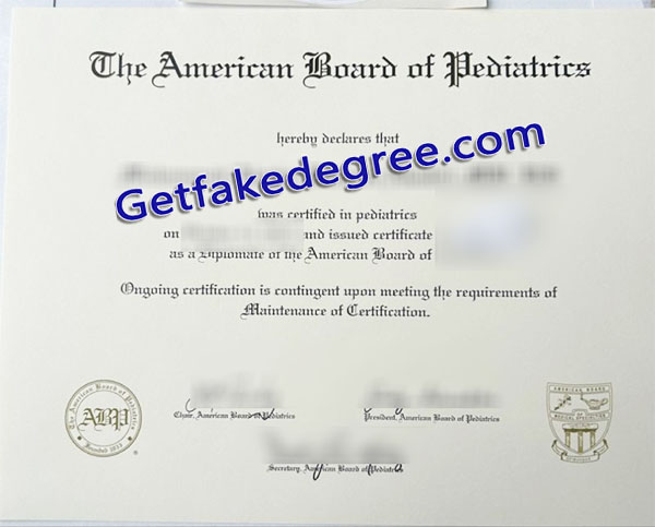 ABP certificate