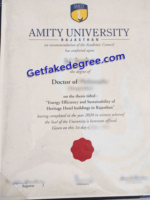 Amity University diploma