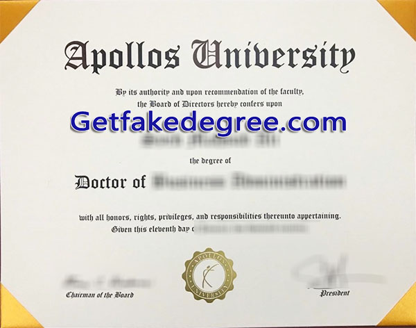 Apollos University diploma