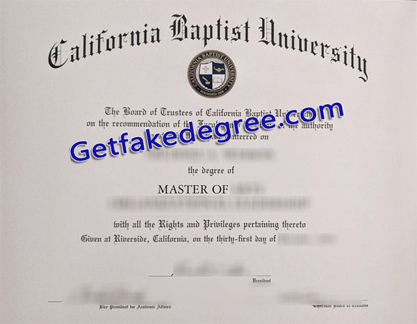 California Baptist University diploma