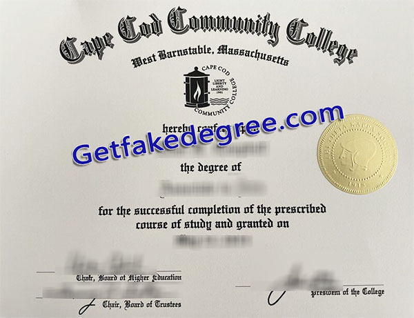 Cape Cod Community College diploma