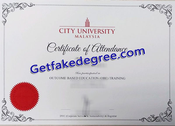 City University Malaysia diploma
