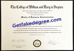 College of William & Mary degree