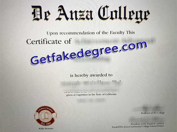 De Anza College diploma