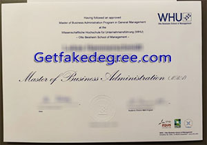 WHU – Otto Beisheim School of Management degree