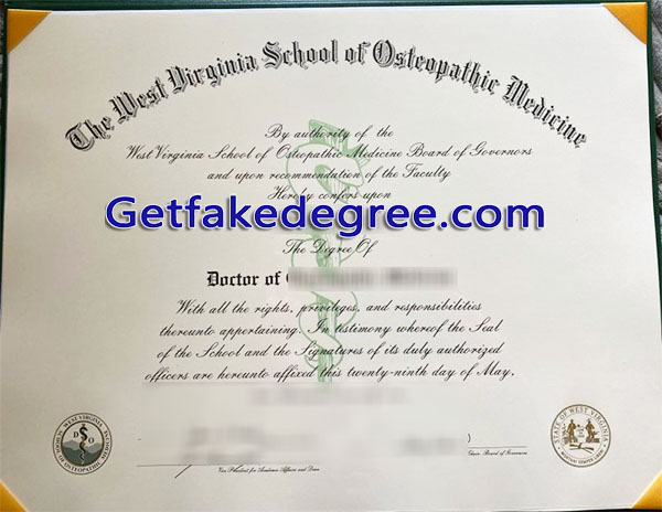 WVSOM diploma