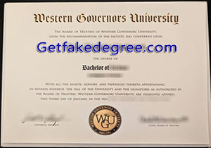 Western Governors University degree