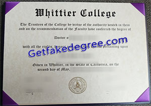 Whittier College degree