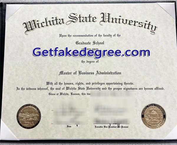 Wichita State University diploma