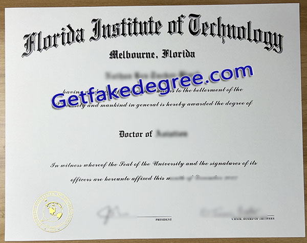 Florida Institute of Technology diploma