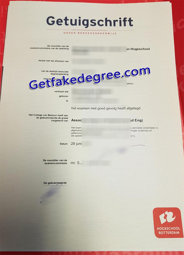 Hogeschool Rotterdam diploma