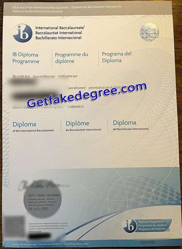 International Baccalaureate diploma