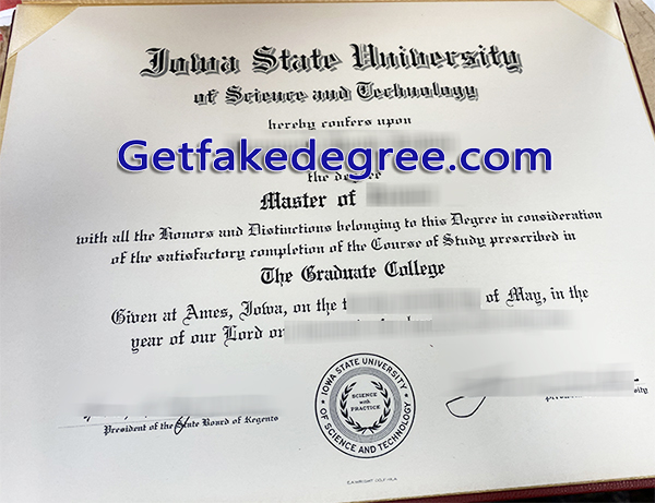 Iowa State University diploma