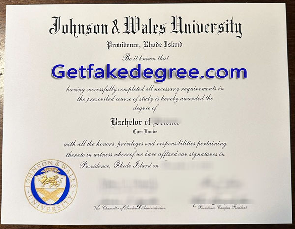 Johnson & Wales University diploma
