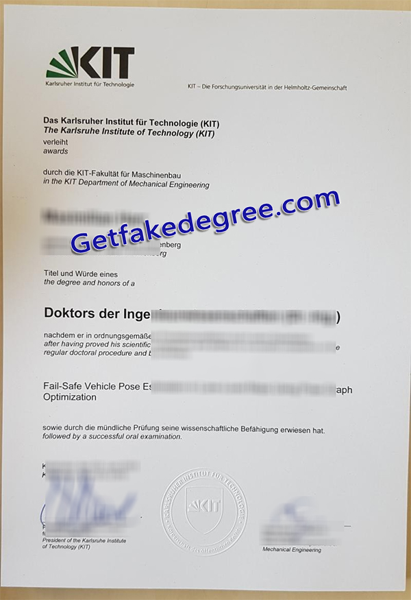 Karlsruher Institut für Technologie diploma