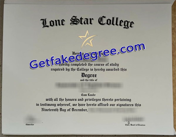 Lone Star College diploma