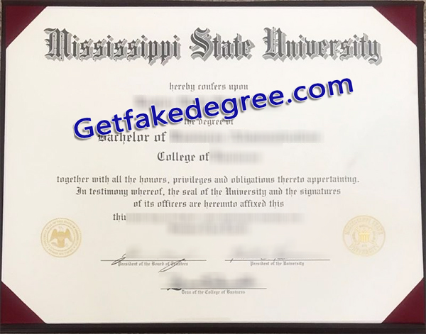 Mississippi State University diploma