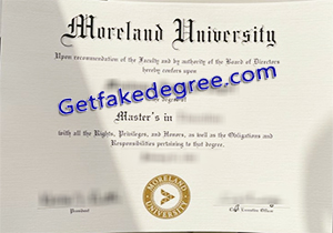Moreland University degree