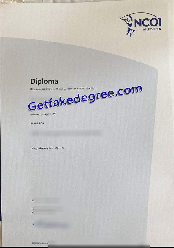 NCOI Opleidingen diploma