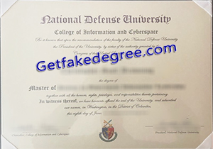National Defence University degree
