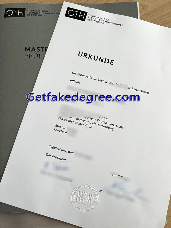 OTH Regensburg diploma