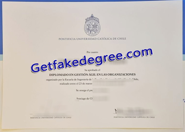 Pontificia Universidad Católica de Chile diploma