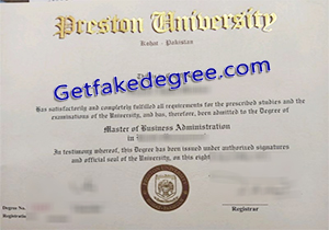 Preston University degree