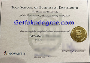 Tuck School of Business degree