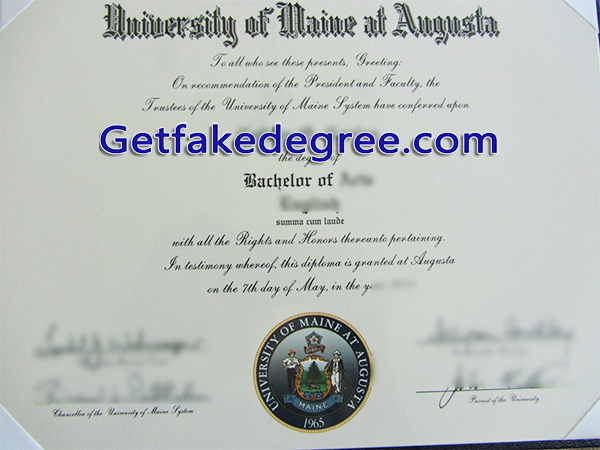UMaine Augusta diploma