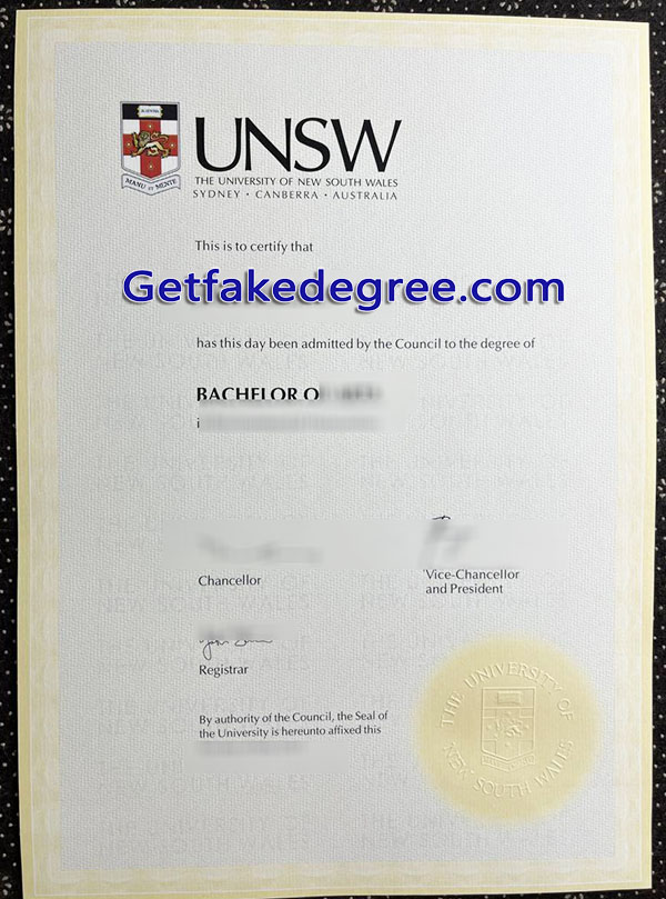 UNSW diploma