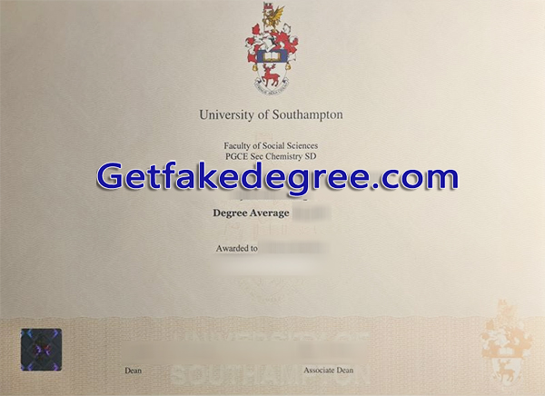 University of Southampton diploma
