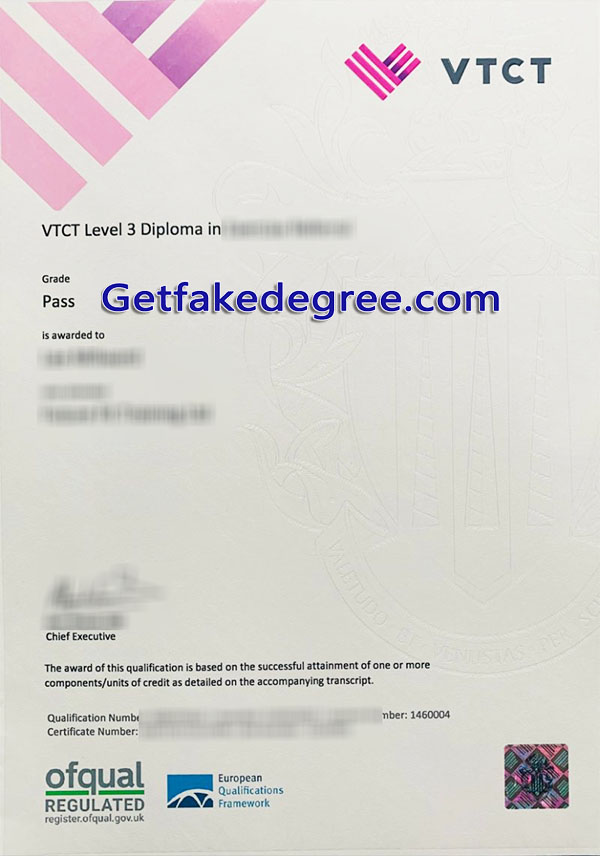 VTCT diploma