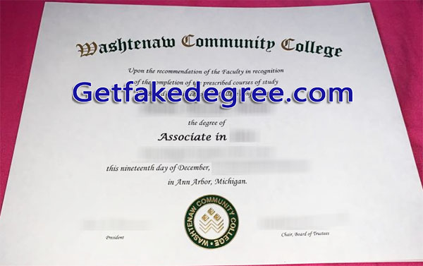 Washtenaw Community College diploma