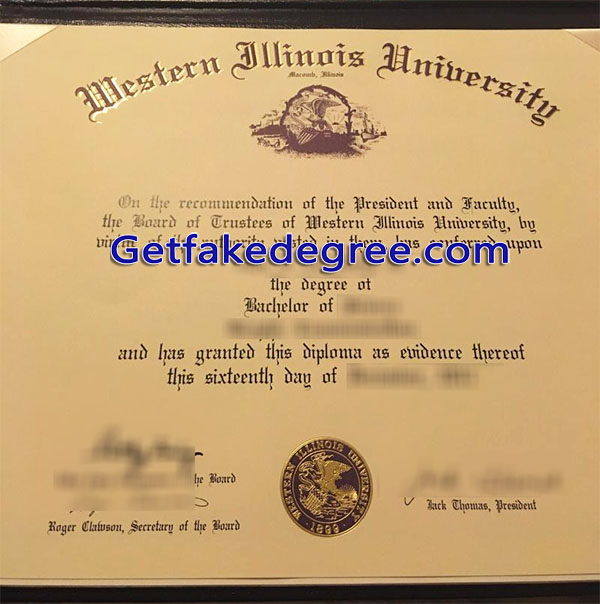 Western Illinois University diploma