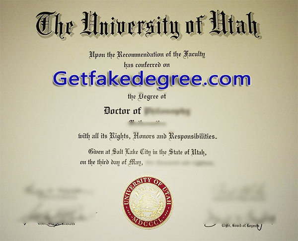 University of Uta diploma